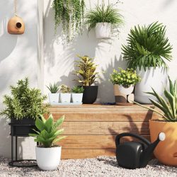 Self-Watering Plastic Indoor Outdoor Planter Pot